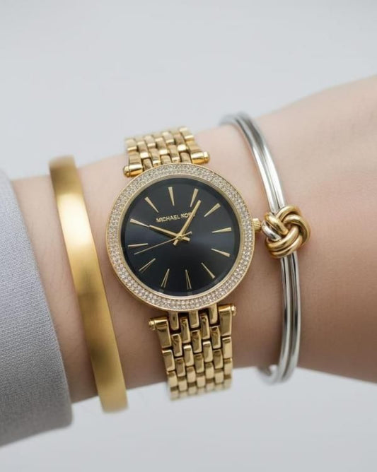Mic.hael_l Kors Darci Gold-Black