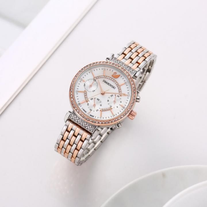 Swarovskk_i Passage Chronograph 2Ton-Copper-White