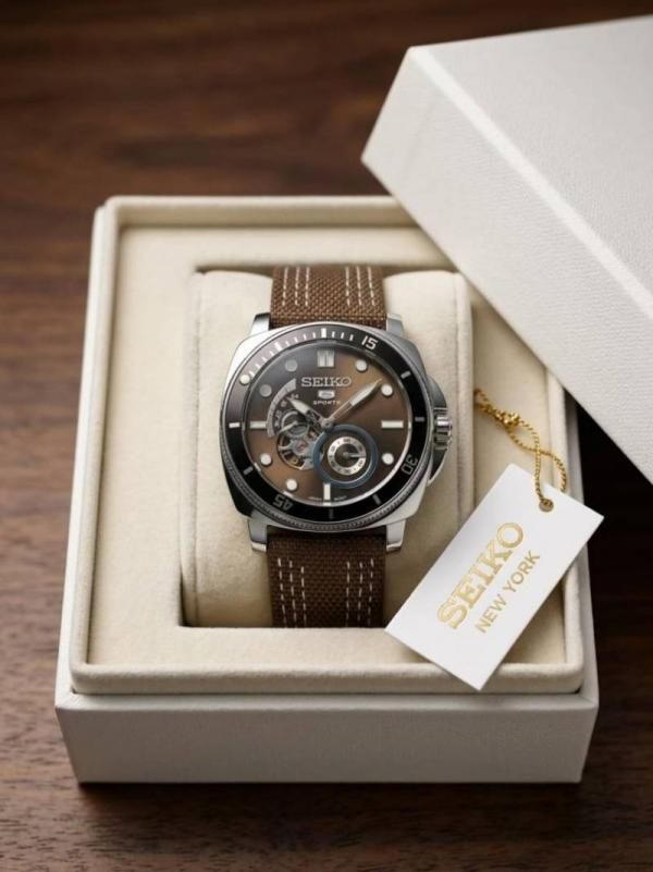 Sei.ko 5 Sprots Automatic Brown