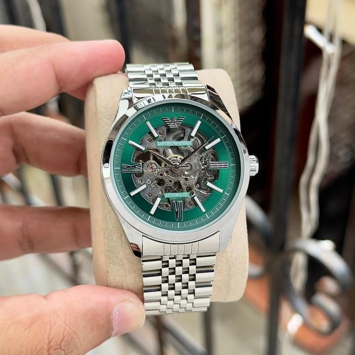 Em.porio Armaa_ni Antonio Automatic Silver-Green