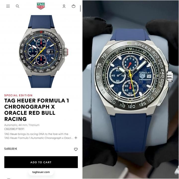 Tag heuee_r Formula 1 Chronograph  full blue
