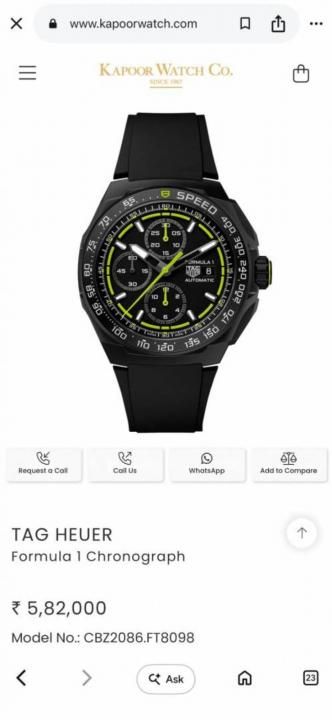 Tag_g Formula 1 Chronograph black green