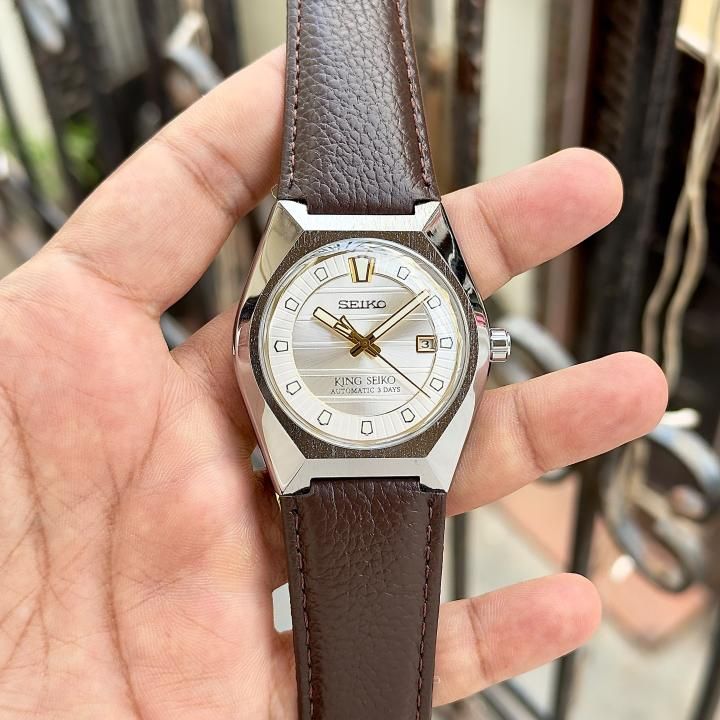 Sei.ko King Vana automatic brown white