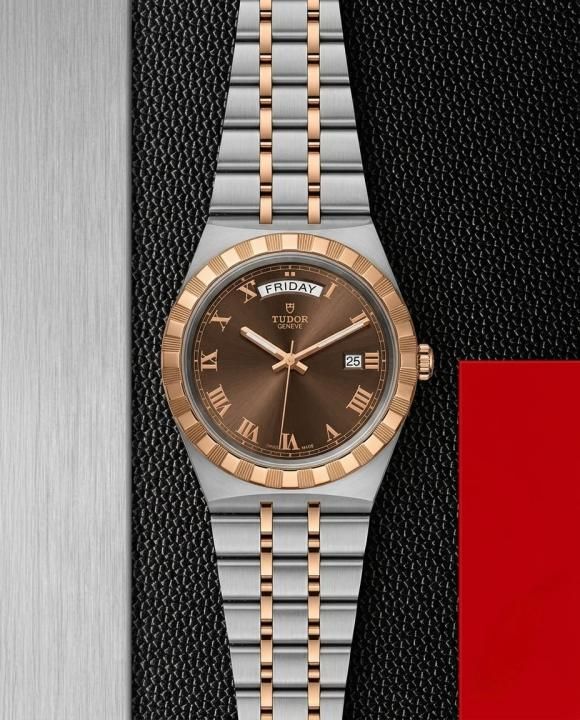 Tu.dor Royal Automatic 2 ton copper brown Roman ank