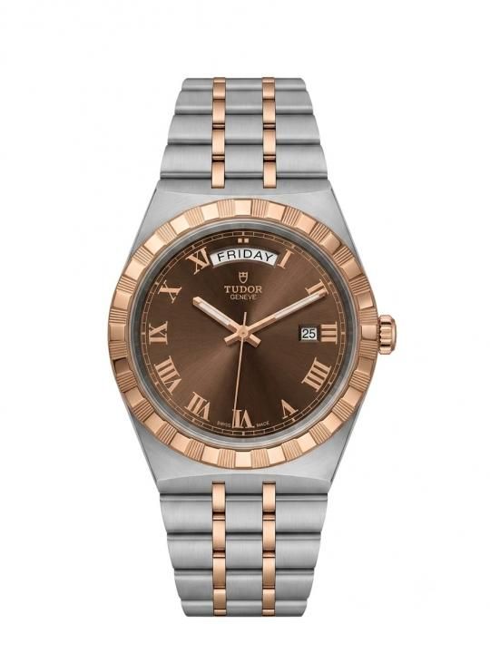 Tu.dor Royal Automatic 2 ton copper brown Roman ank