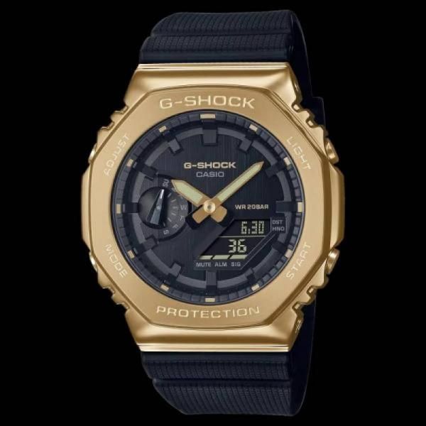 Ca.sio g shock gm2100 black gold