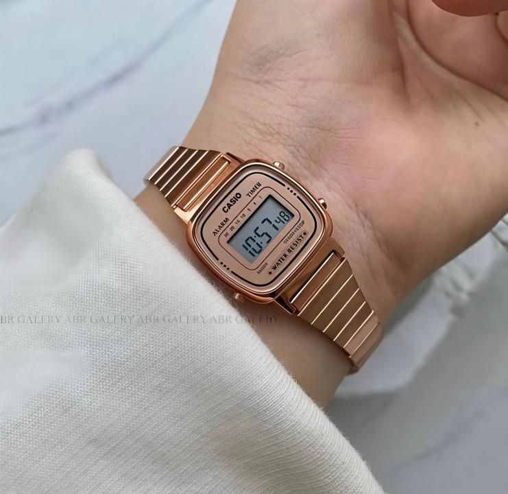 Ca.sio Womens Vintage LA670 Copper