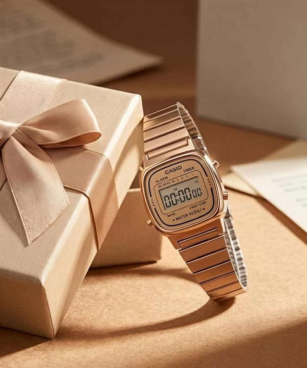 Ca.sio Womens Vintage LA670 Copper