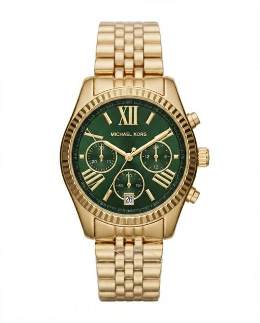 Michea_l kors Lexington Mk8602 Gold Green Dial