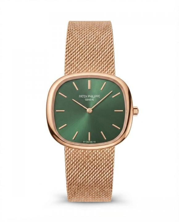 Pa.tek philipe Ellipse Timepiece Copper Green Dial