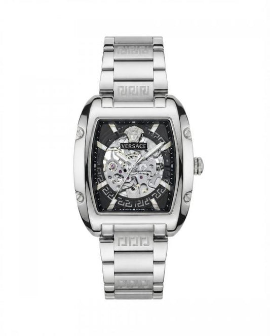 Ver.sace_e Dominus Sktl Men  Automatic Silver black Dial