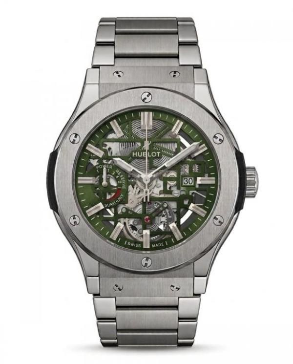 Hublo_t Big Bang Tourbillon Silver Green Dial