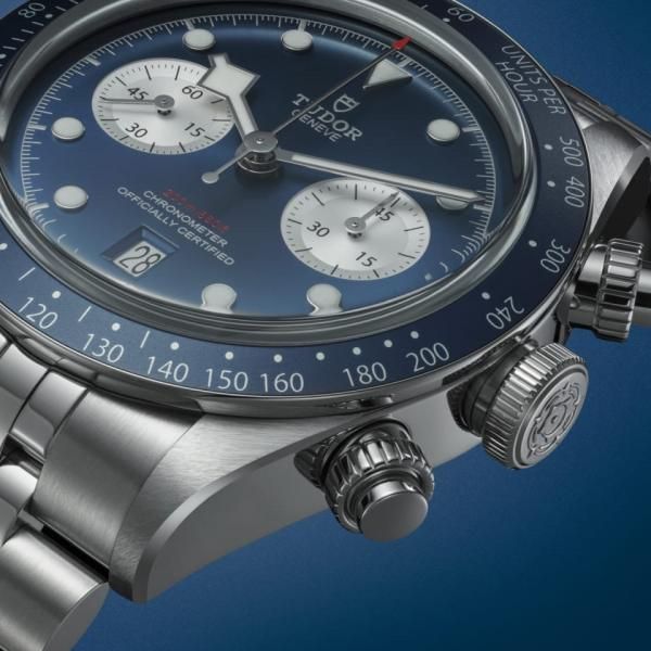 Tu.dor Black Bay Chrono  silver blue