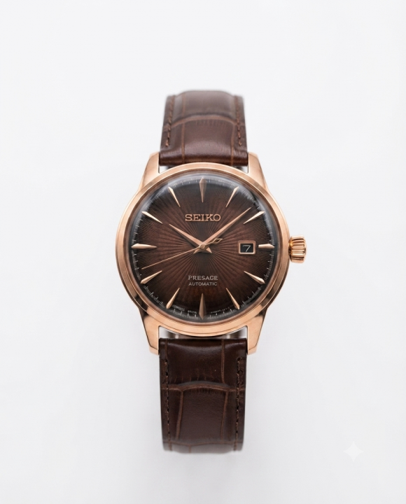Sei.ko Presage Automatic Leather copper Dial