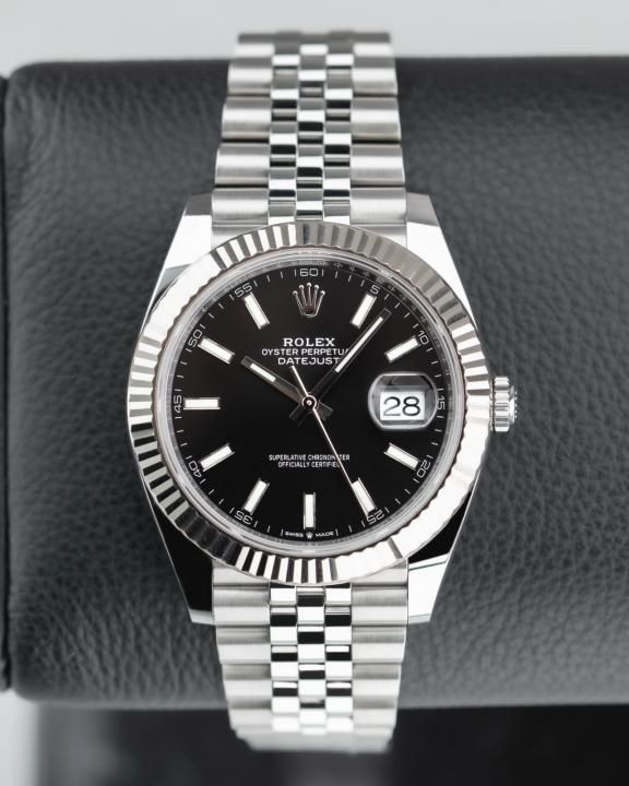 Rolee_x Oyst uuer Perpetual Date Just Silver-Black