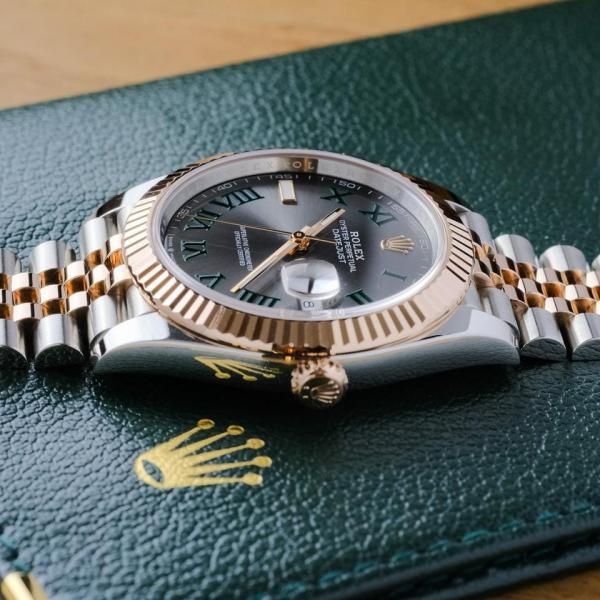 Rolee_x Oyster Perpetual Date Just 2Ton-Copper-Grey