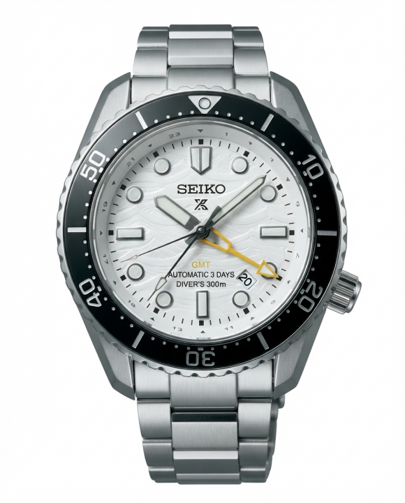 Sei.ko Prospex 1968 Heritage GMT Silver White Dial