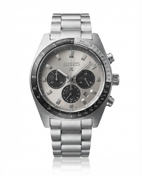 Sei.ko Prospex Speedtime Chronograph Silver Grey Dial