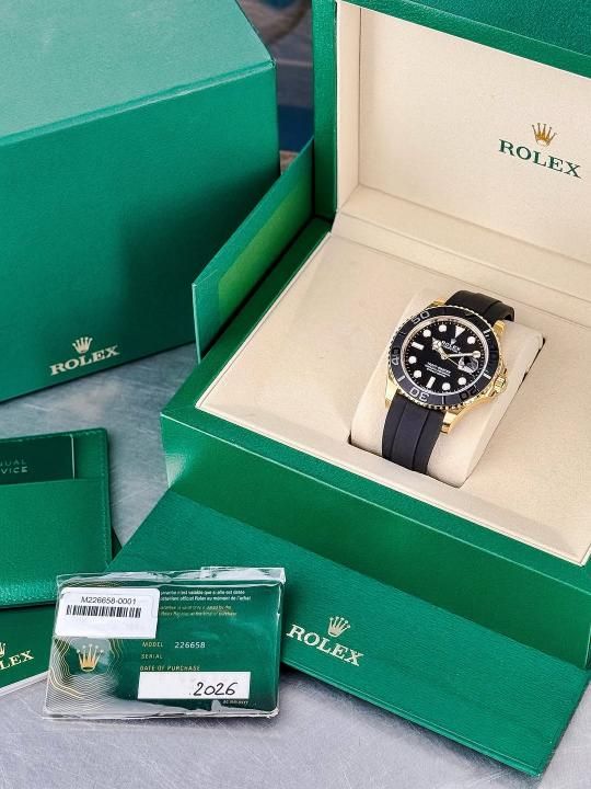 Rolee_x Oyster Perpetual Yach Master Battery Gold