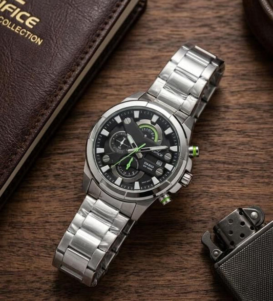 Ca.sio Edifice Efr 540D Silver-Black