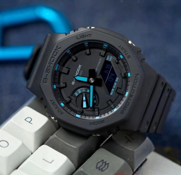 Ca.sio g shock ga2100 black and blue