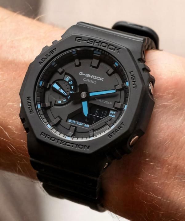 Ca.sio g shock ga2100 black and blue