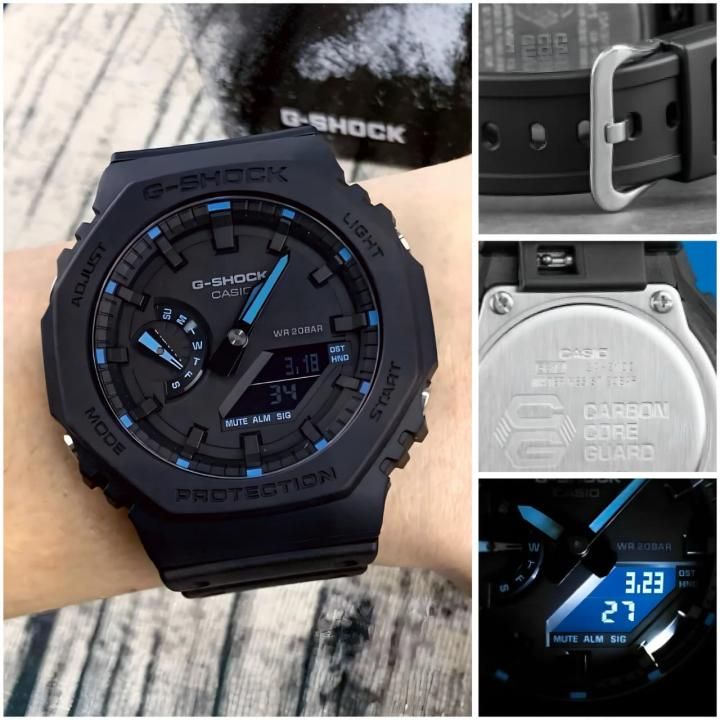 Ca.sio g shock ga2100 black and blue