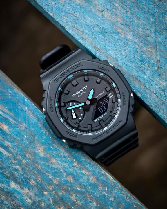 Ca.sio g shock ga2100 black and blue