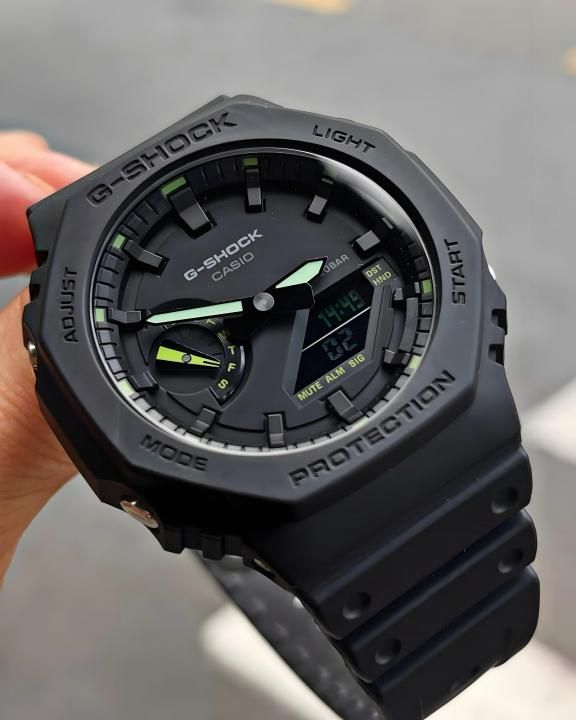 Ca.sio g shock ga2100 black and green