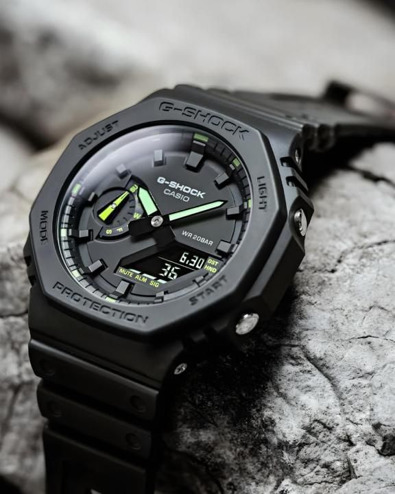 Ca.sio g shock ga2100 black and green