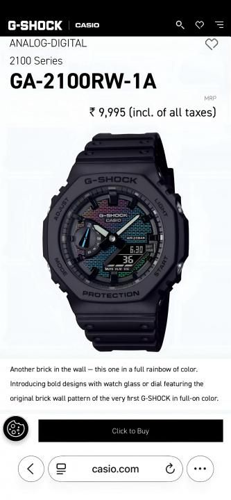 Ca.sio g shock ga2100