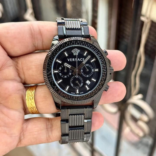 Ver.sace Greca Action Chronograph full black
