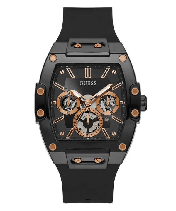 Gue.ss Rectangle Chronograph Black-Copper Chronograph