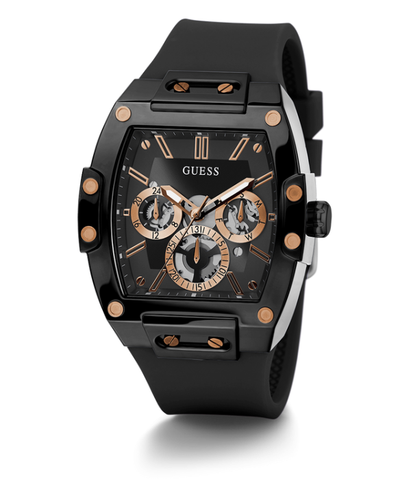 Gue.ss Rectangle Chronograph Black-Copper Chronograph