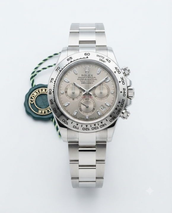 Rolee_x Daytona chronograph Full silver