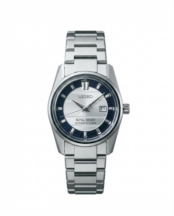King Sei.ko Vanac Quartz Silver White Blue Dial