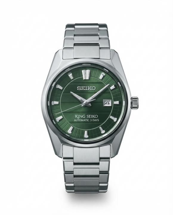King Sei.ko Vanac Quartz Silver Green Dial