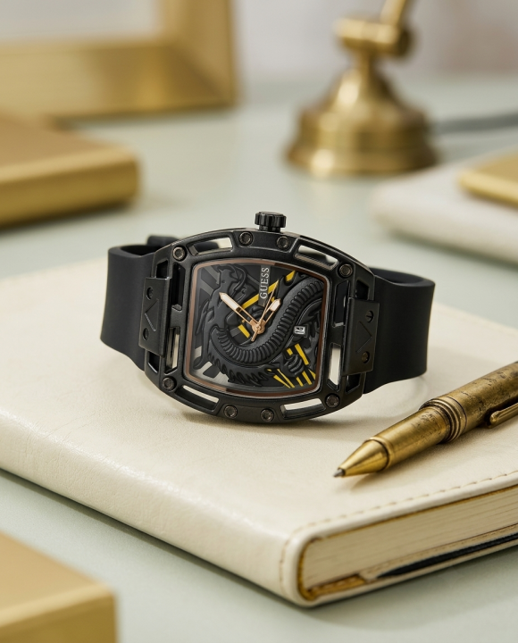 Gu.ess Trend Legend Dragon Full Black-Gold