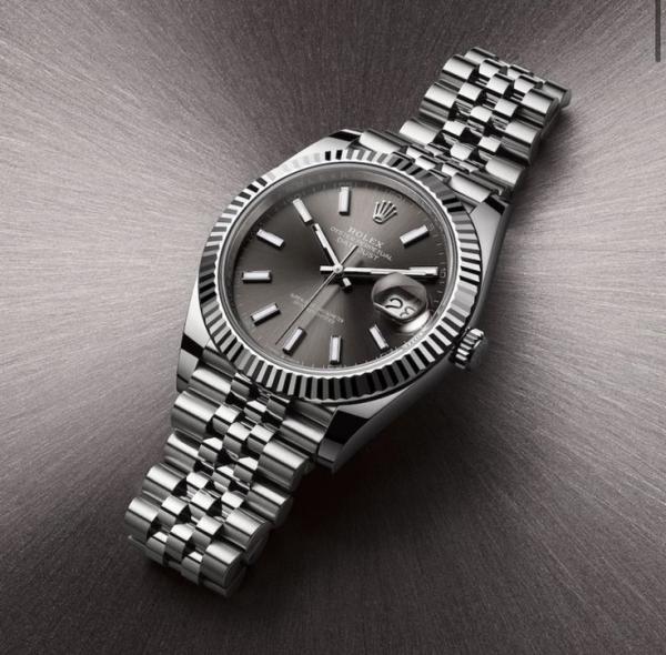 Role_x Oyster Perpetual Date Just Silver-Grey
