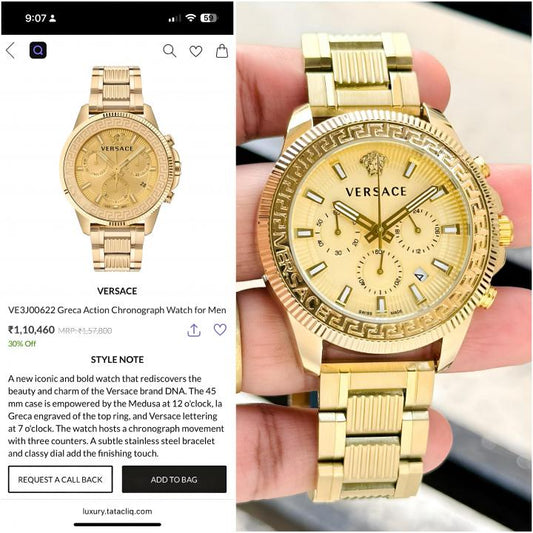 Ver.sace Greca Action Chronograph