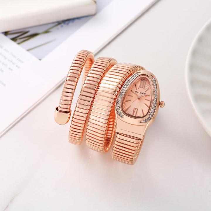 Bvl.gari Serpenti Snake Copper-Pink