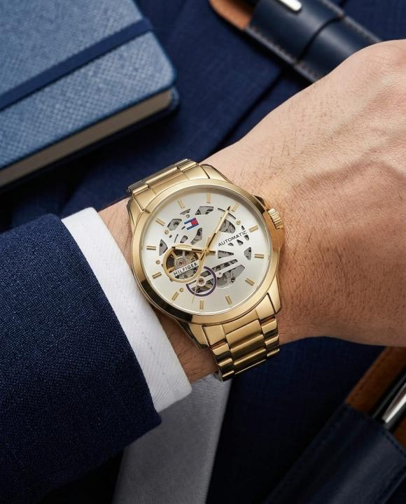Tom.my Hilfige_r skeleton automatic