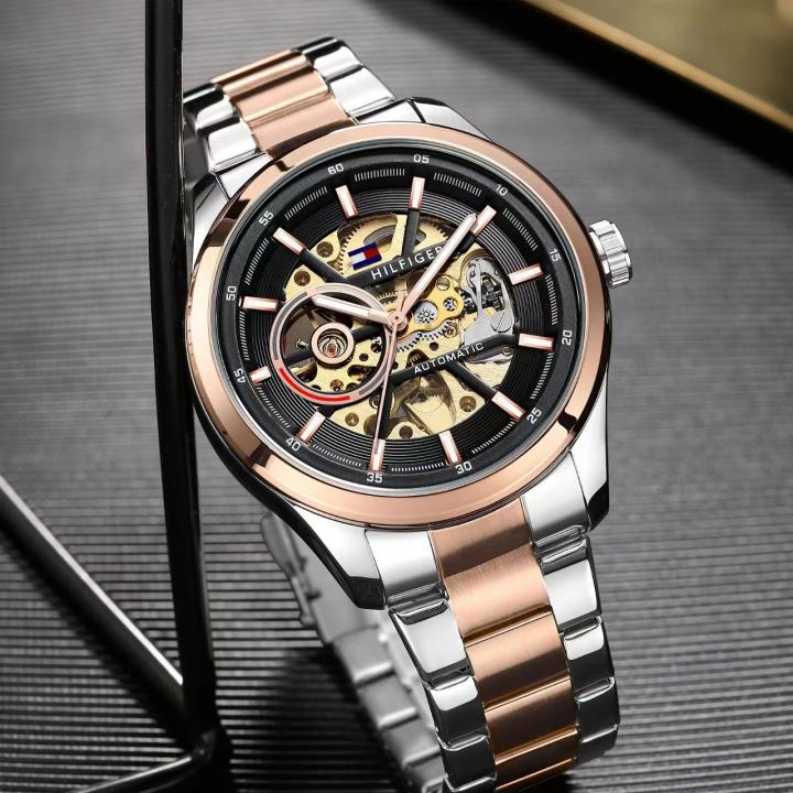 Tom.my Hilfige_r Automatic 2Ton-Copper-Black