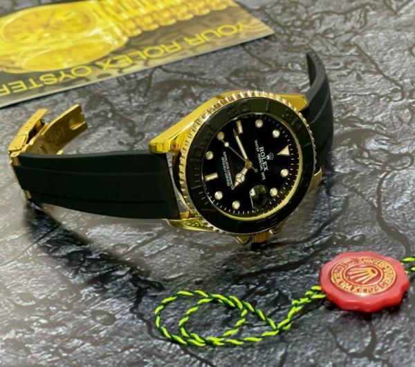 Rolee_x Oyster Perpetual Yach aster Battery Gold