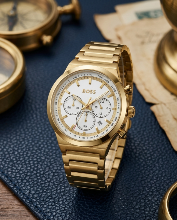 Bo.ss Candor Chronograph Gold-White