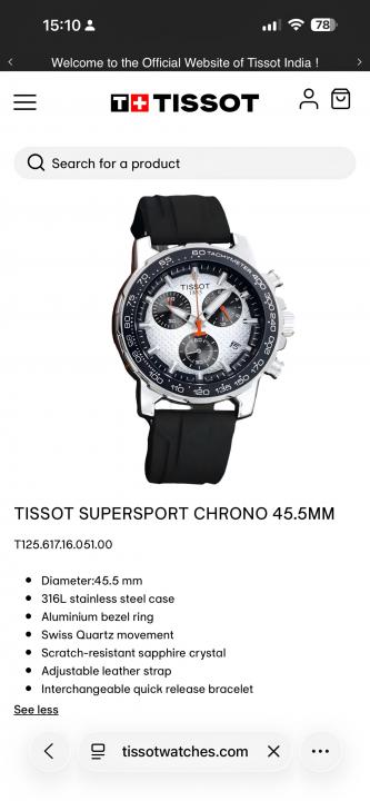 Tissoo_t SUPERSPORT CHRONO BASKETBALL EDITION