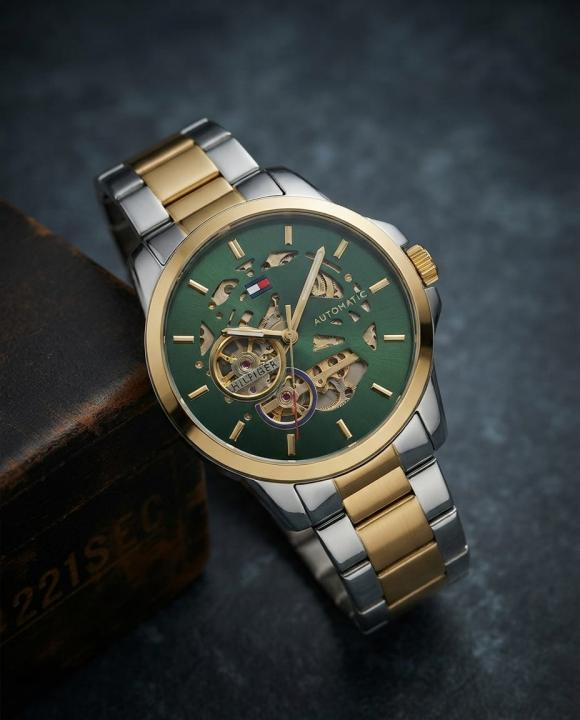 Tom.my Hilfige_r skeleton automatic