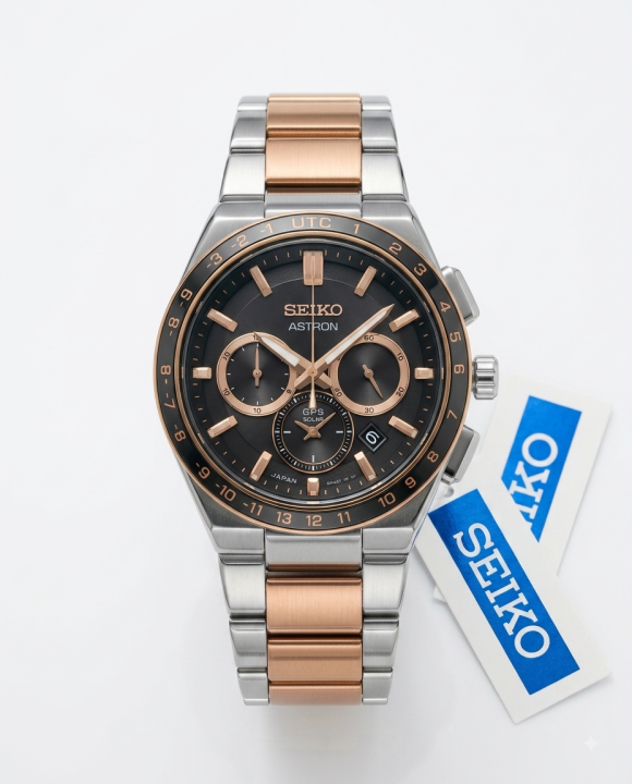 Sei.ko Astron Two Tone Copper Blue Dial