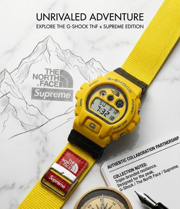 Ca.sio G-Shock x Supreme x The North Fac_e Special Edition