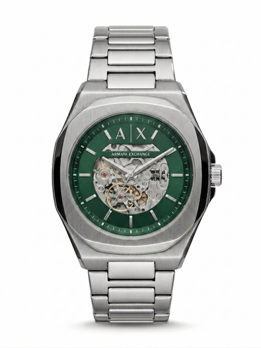 Arman_i Exchange Ax2418 Hampton Automatic Silver-Blue